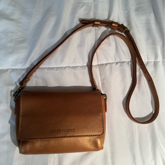 Portland Leather Handbags - Havana Portland Leather Crossbody